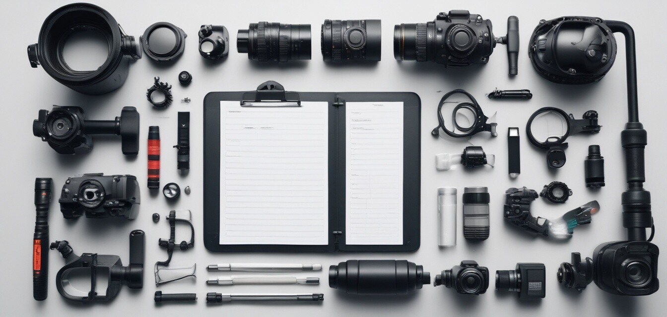 Underwater photography preparation checklist